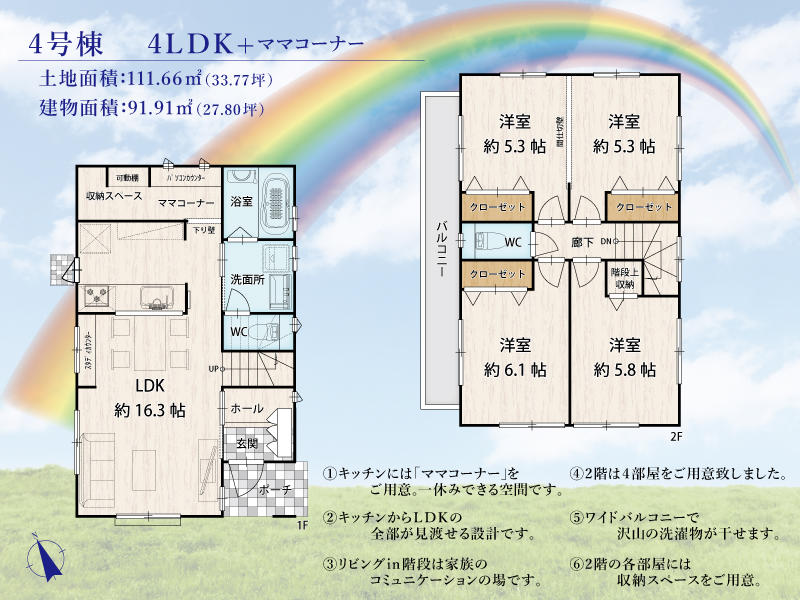 トラストステージ　新座市北野2丁目5期　全12棟　今回販売2棟